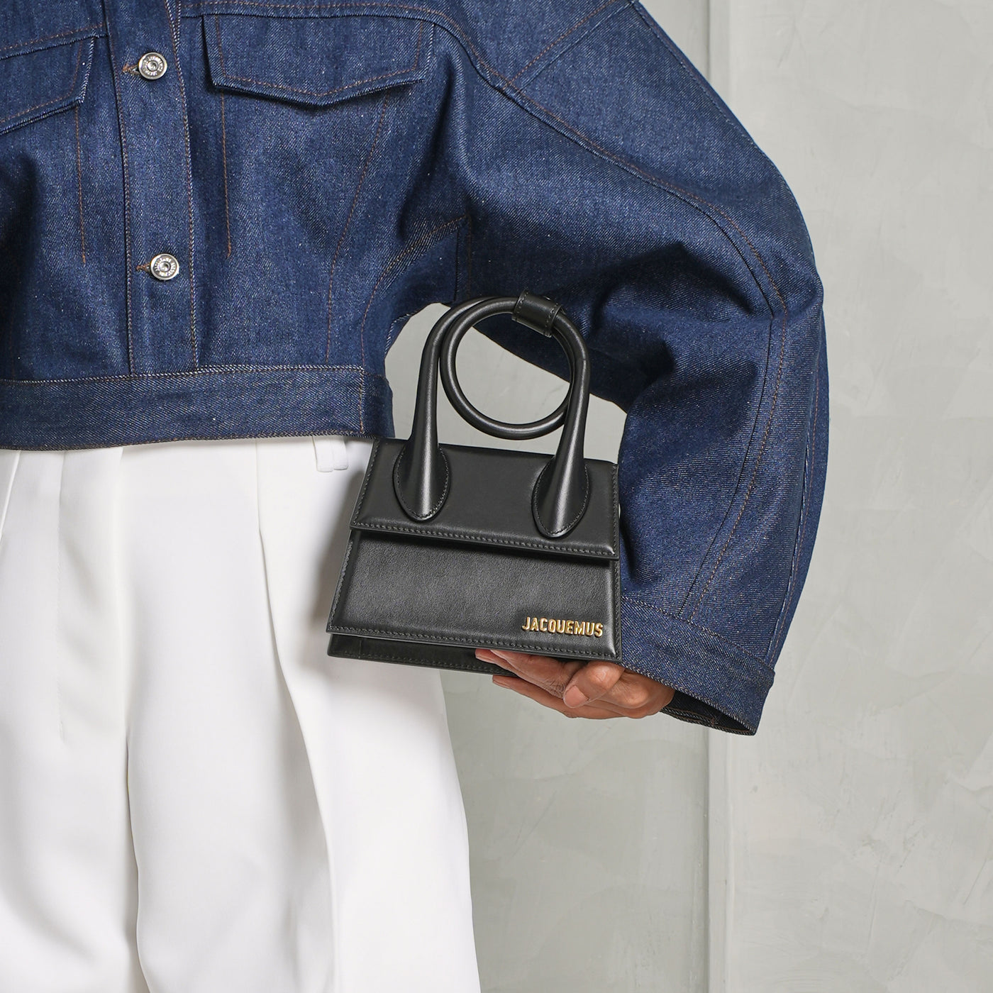 JACQUEMUS Black Le Chiquito Noeud Bag