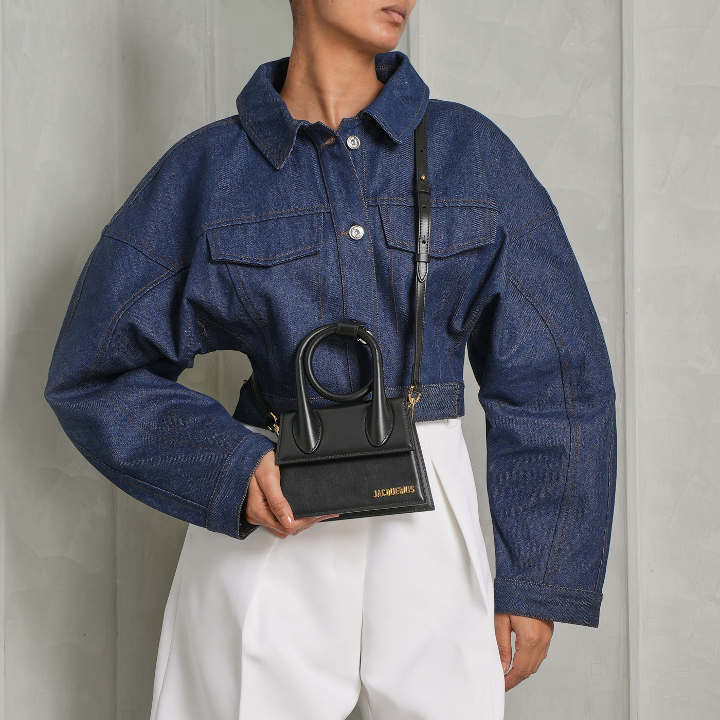 JACQUEMUS Black Le Chiquito Noeud Bag