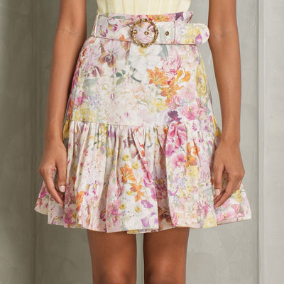 ZIMMERMANN Belted Harmony Flip Mini Skirt