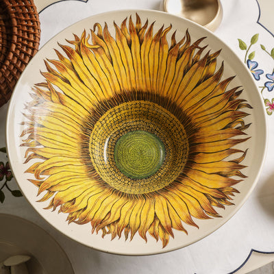 KHANOOM large bowl sunflower intricate sunflower design