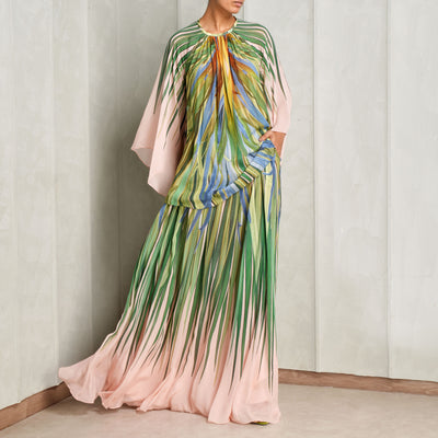 multicolor chiffon top