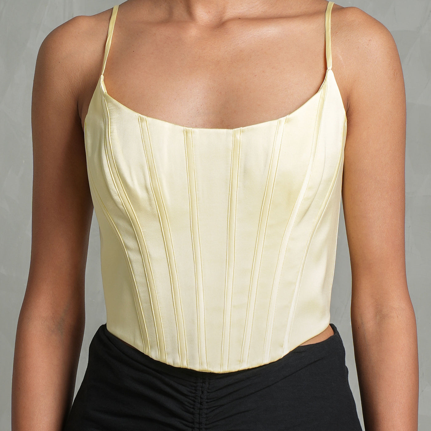 ZIMMERMANN  structured corset yellow top