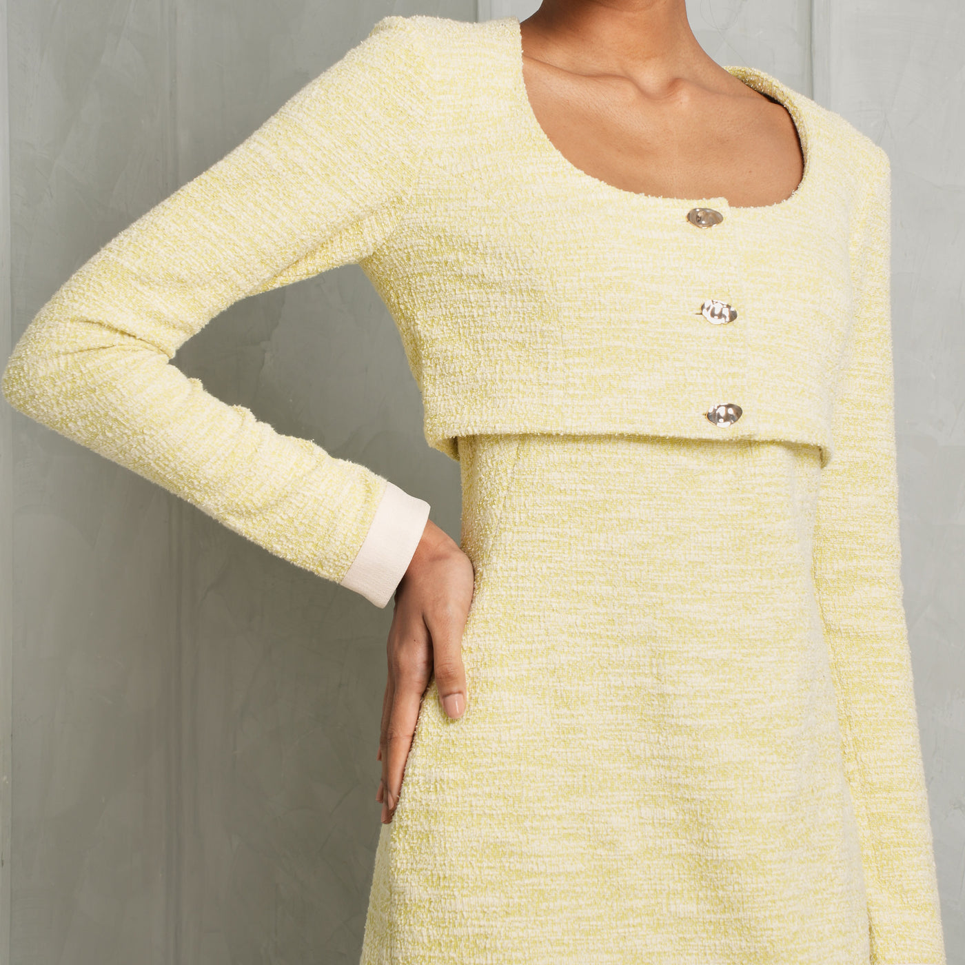 ALEXIS yellow vernazza cropped cardigan