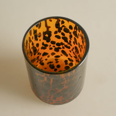 ECRU Leopard Glass Tumblers