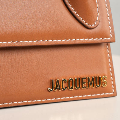 JACQUEMUS le chiquito long mini bag brown leather