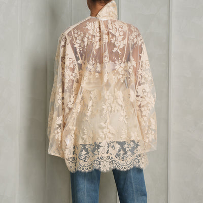 Zimmerman Beige Illustration Lace Blouse