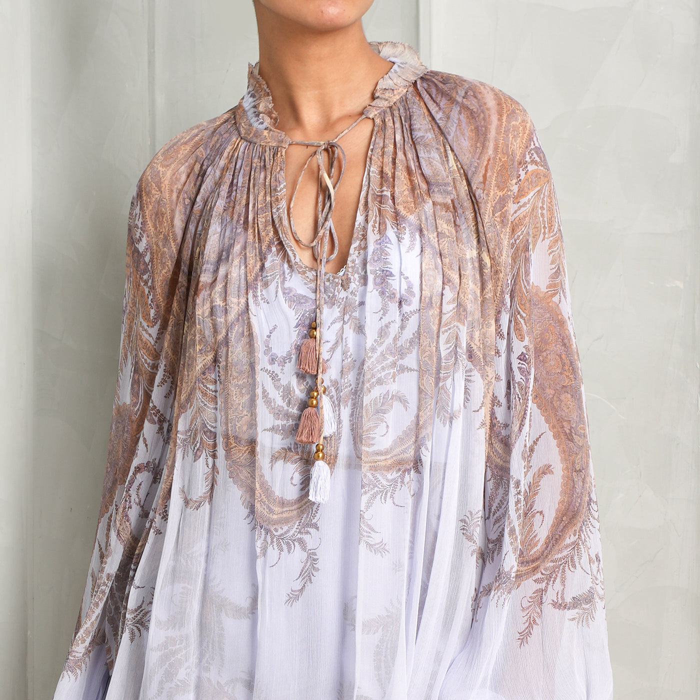 floral pattern blouse zimmermann le mill