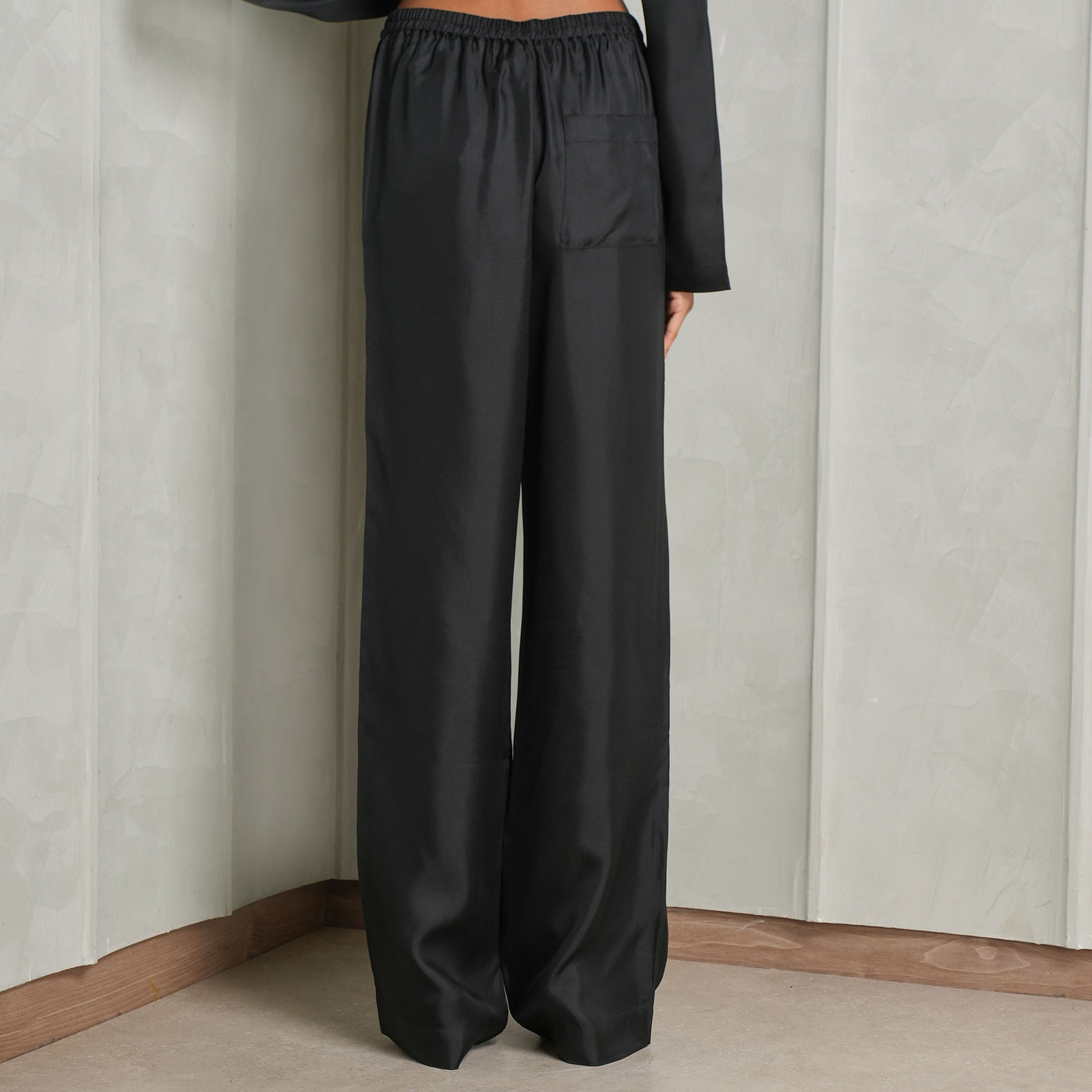 Black Linen Pants by LOULOU STUDIO