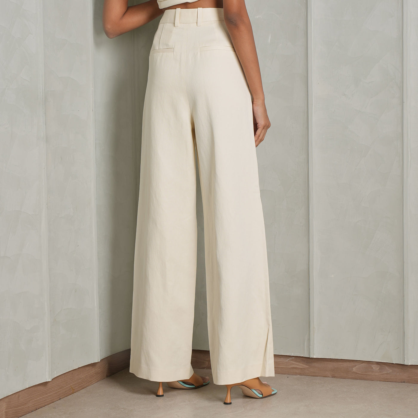 LOULOU STUDIO White Linen pants