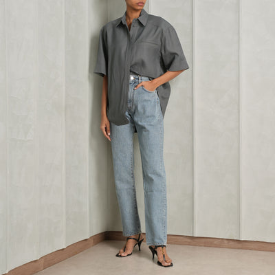 Moheli Collared Shirt in Grey