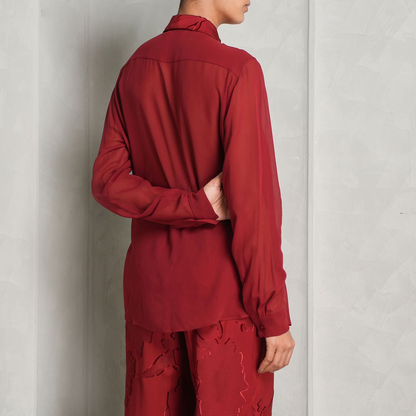 Jacquard & Silk Shirt