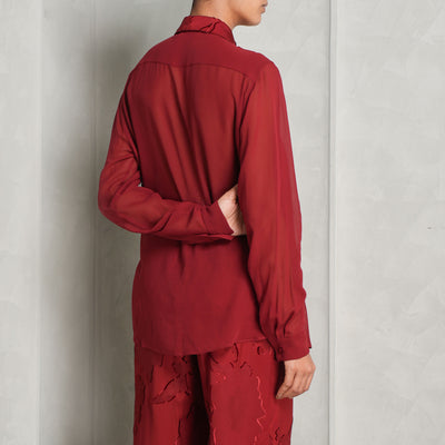 Jacquard & Silk Shirt