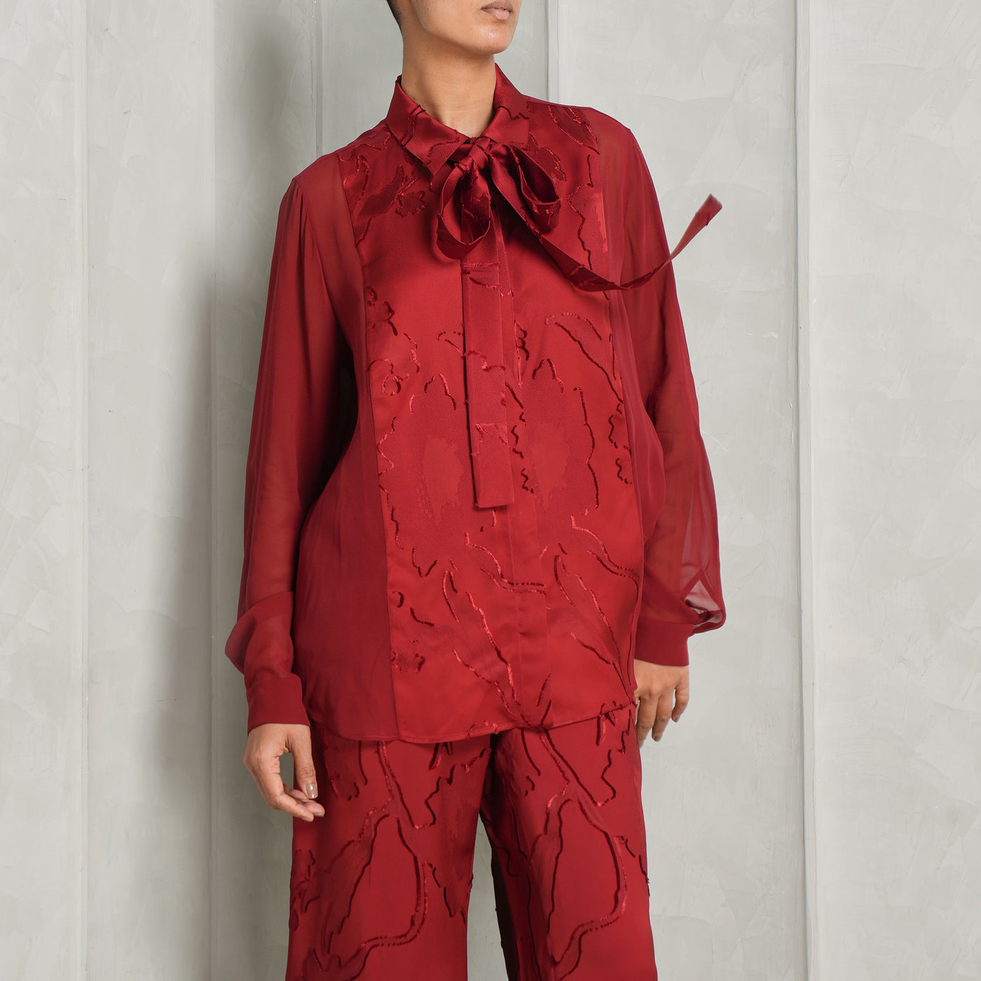 Jacquard & Silk Shirt