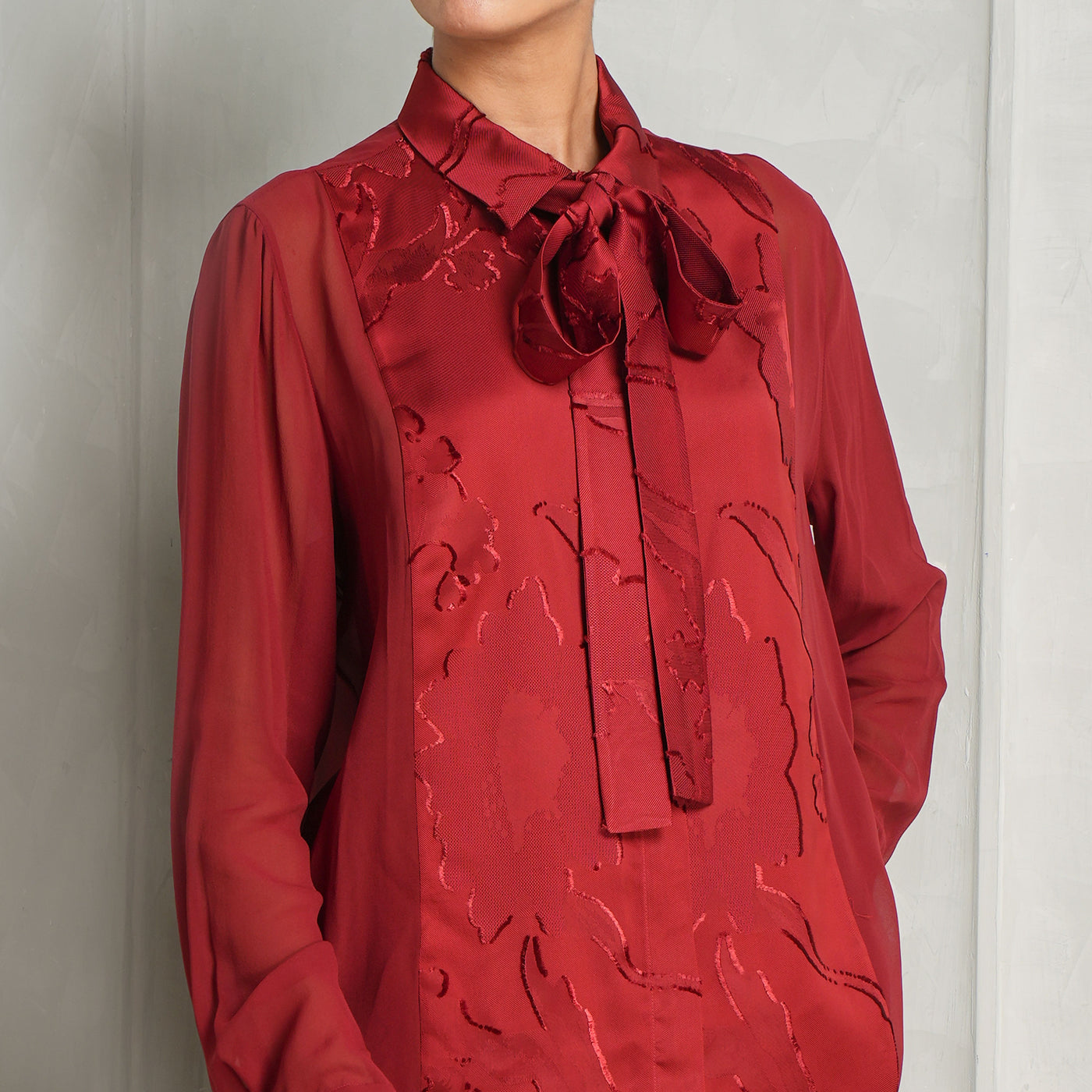 Jacquard & Silk Shirt