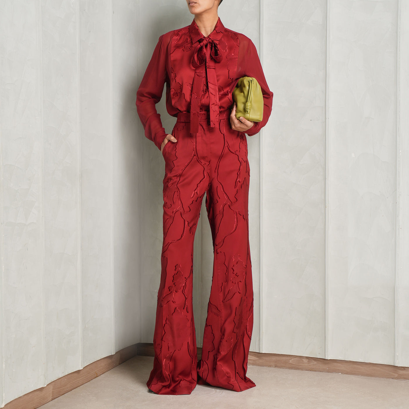 Jacquard & Silk Shirt