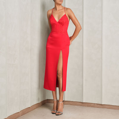 Bikini red Lace Dress dress