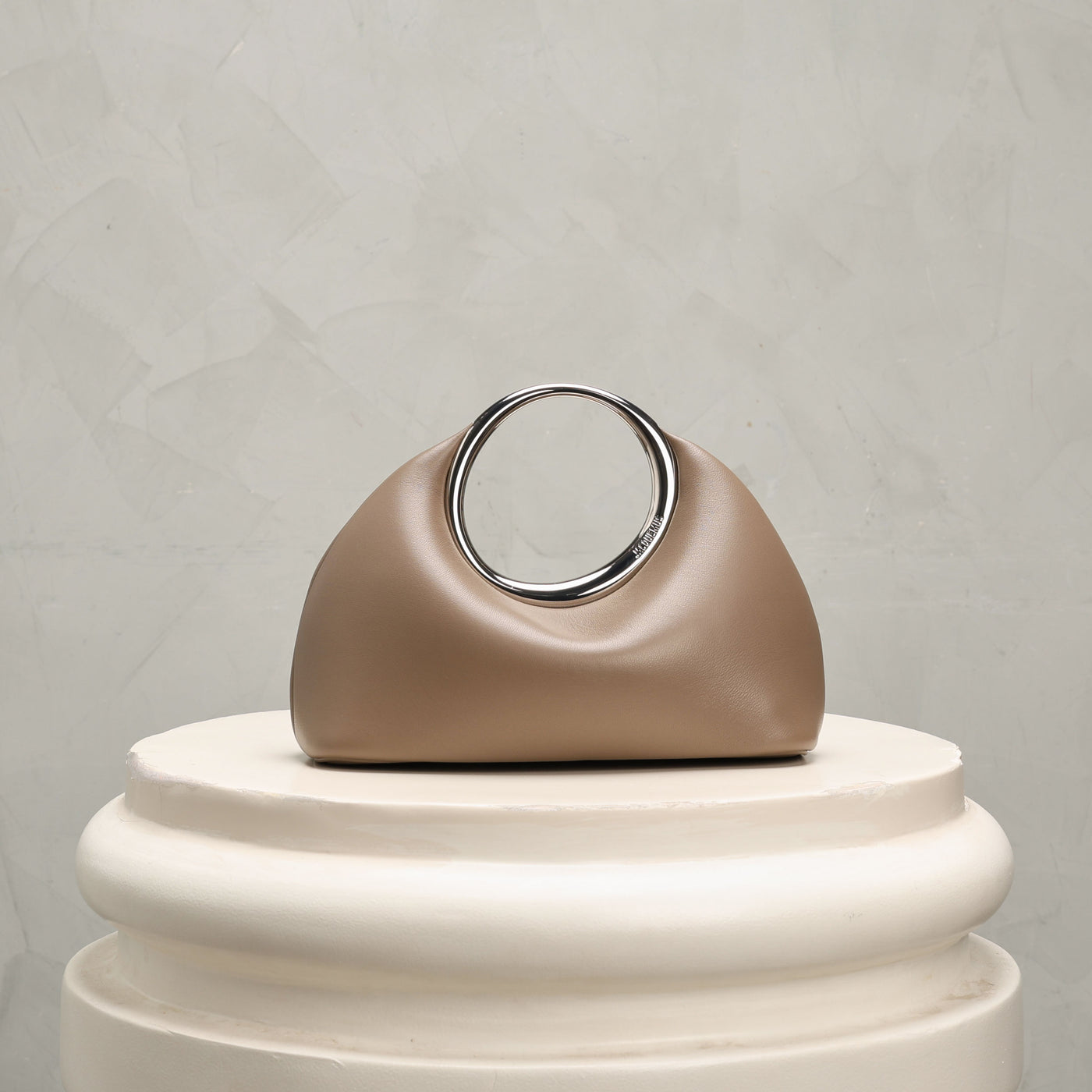 beige handbag from jacquemus