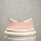  ovalo clutch shoulder bag pink color