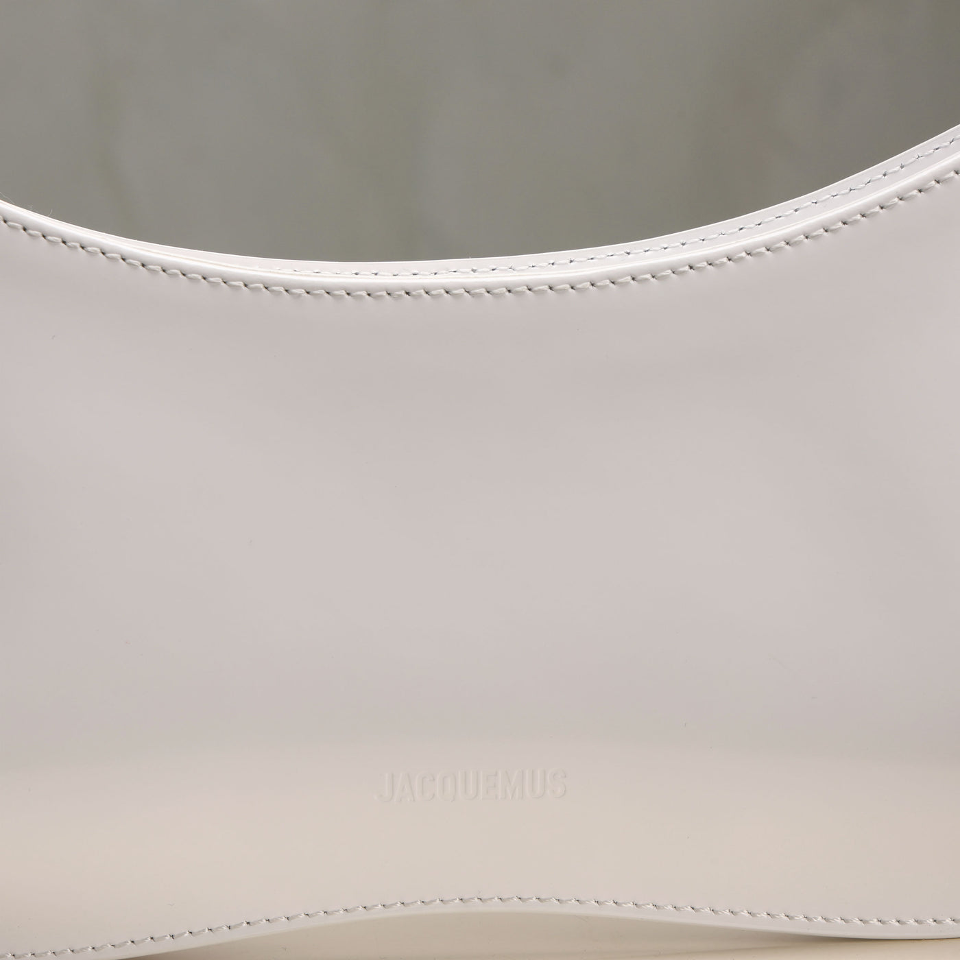 white bisou perle bag from jacquemus