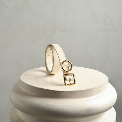 ivory white belt from jacquemus