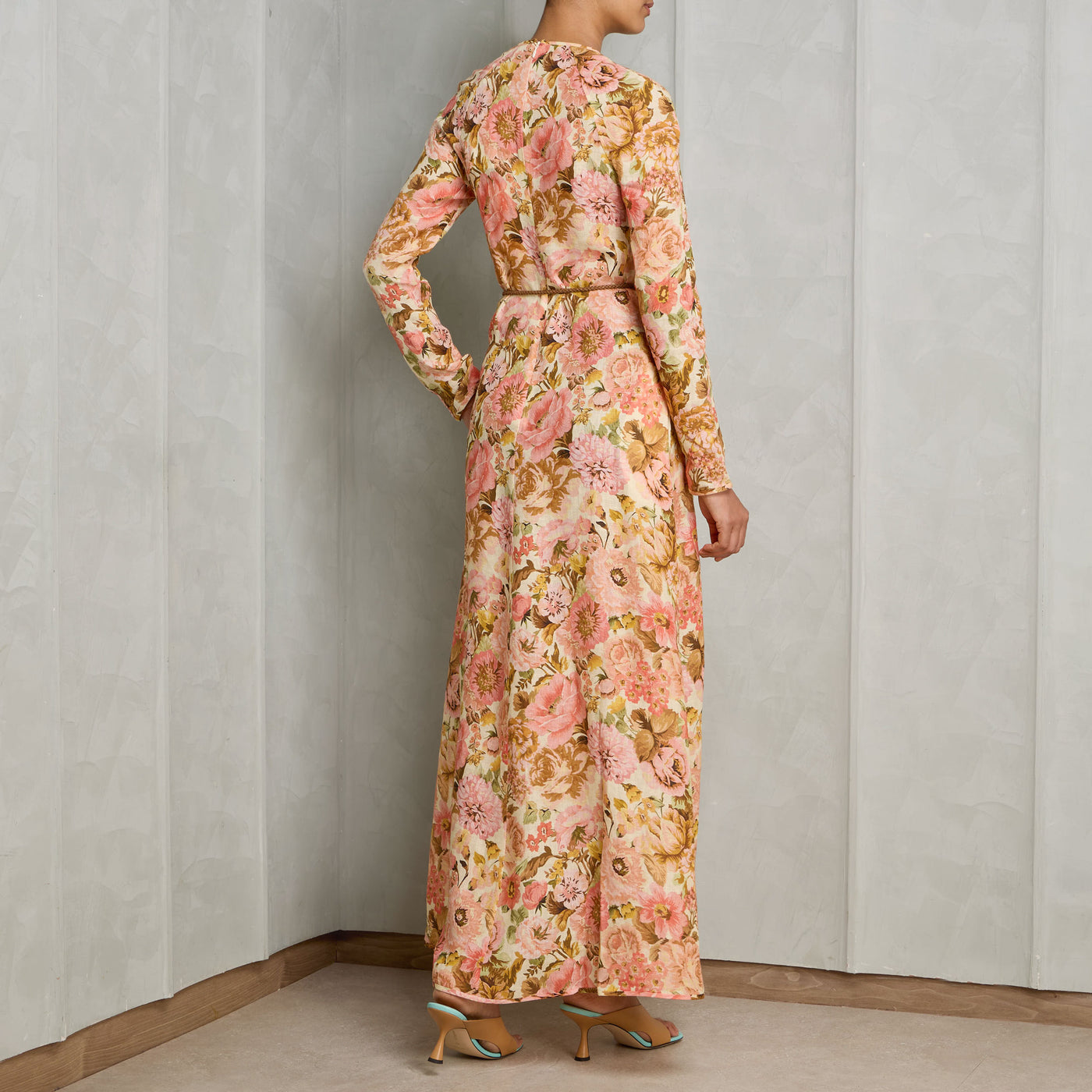 Zimmermann Golden Plunged maxi dress long dress prints flowers