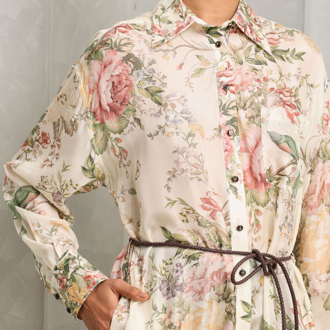 Zimmermann Waverly Shirt Playsuit flowers jumpsuit 