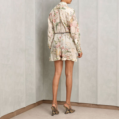 Zimmermann Waverly Shirt Playsuit flowers jumpsuit short 