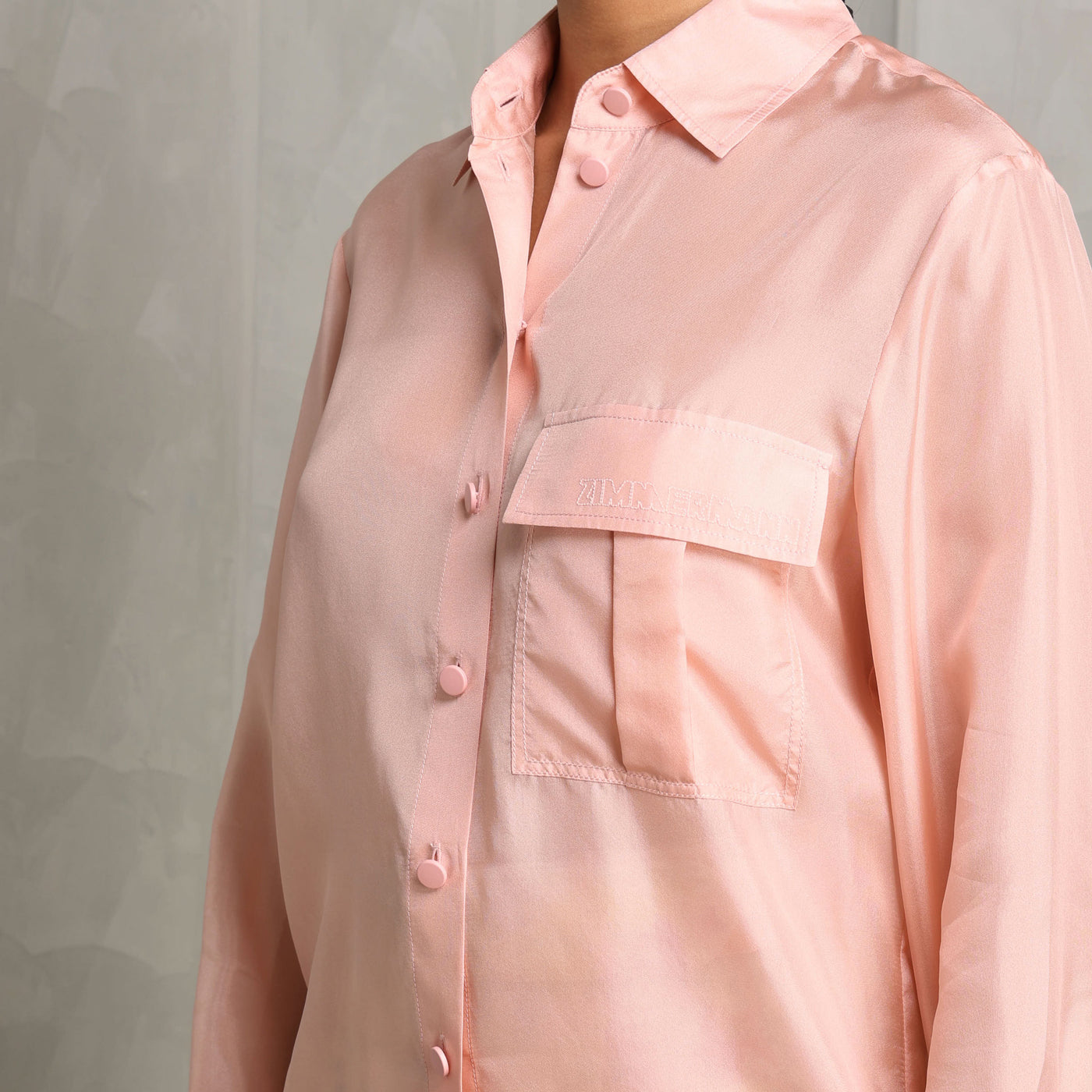 Zimmermann Halliday Manstyle Shirt full sleeves pink