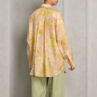 Zimmermann Golden Relaxed Shirt yellow summer full sleeves