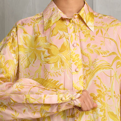 Zimmermann Golden Relaxed Shirt yellow summer