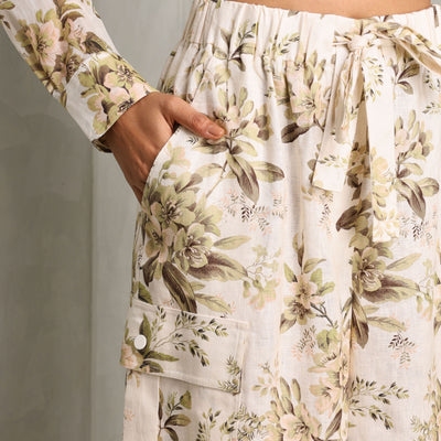 Zimmermann Golden Relaxed Pocket Pants flowers