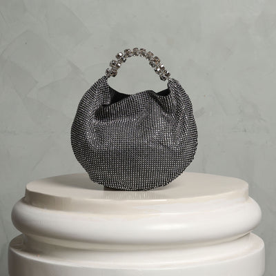 Black Chainmail Hobo Bag