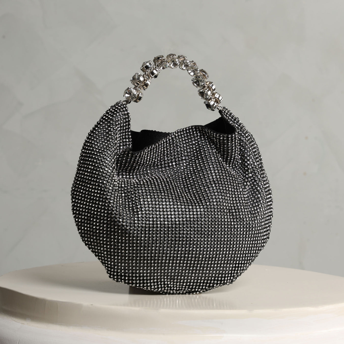 Black Chainmail Hobo Bag