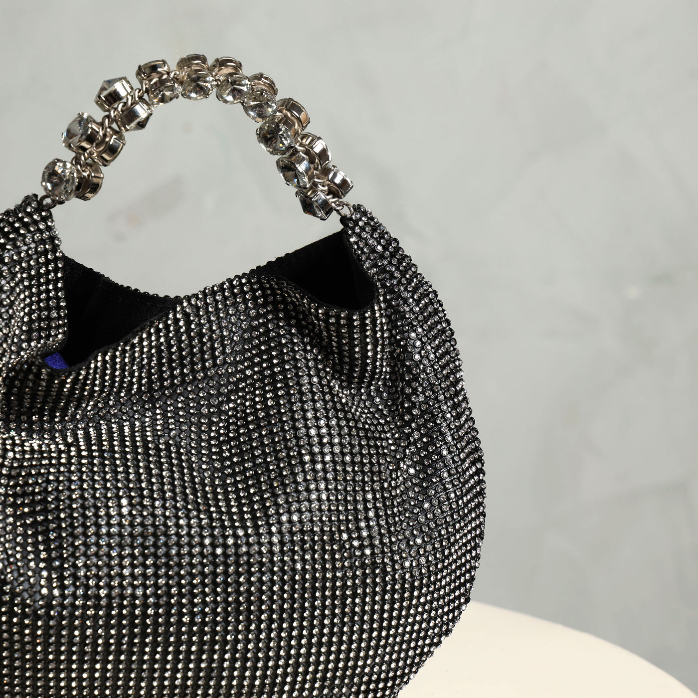 Black Chainmail Hobo Bag