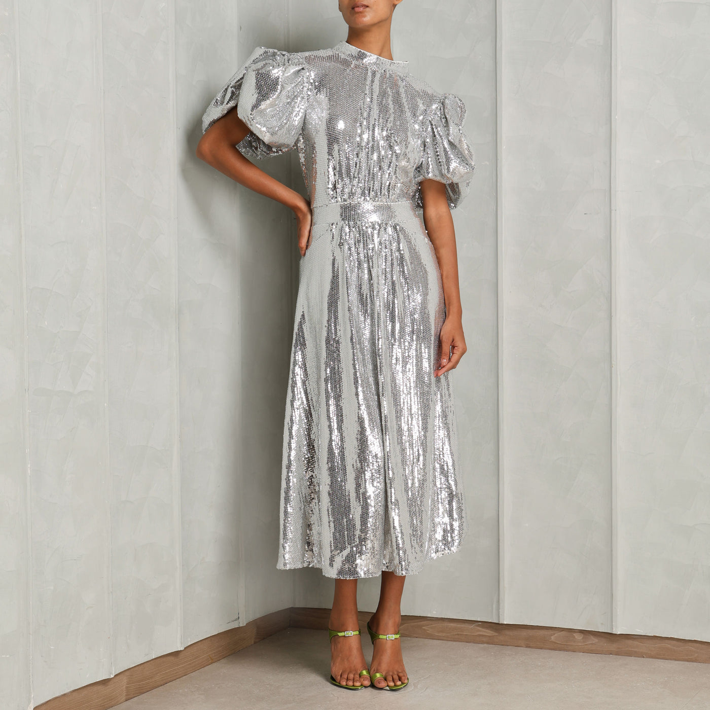 ROTATE Birger Christensen Sequin Maxi Dress