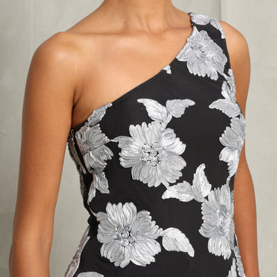 ROTATE Birger Christensen Tailored Flower Mesh Top