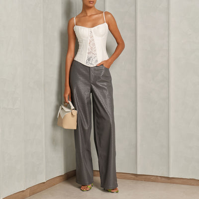 ROTATE Birger Christensen High Waist Braided Pants