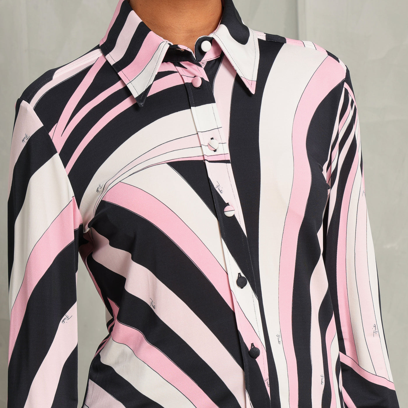 Pucci Multicolor Iride-Print Shirt