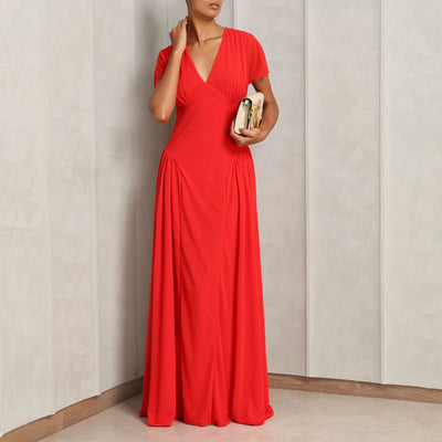 ROTATE Birger Christensen Maxi V-Neck Dress