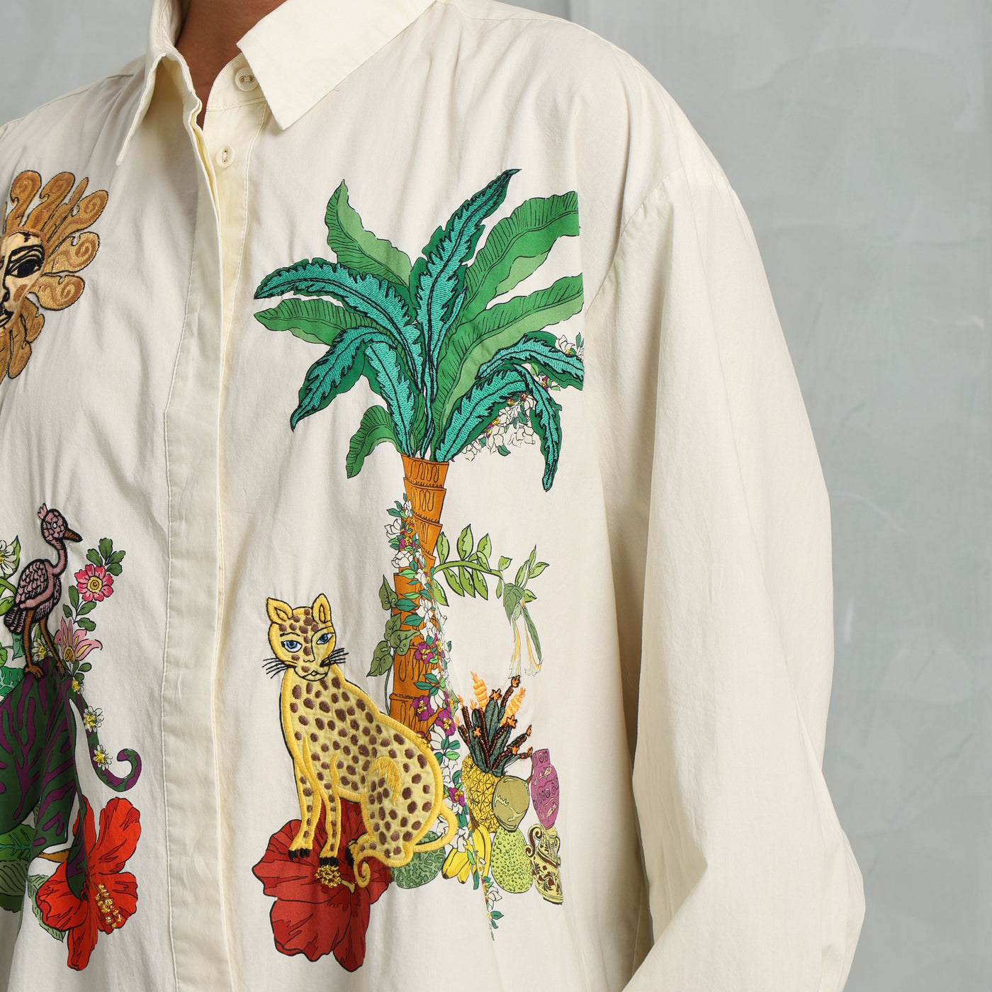 Alémais Tiger Embroidered Shirt for Women