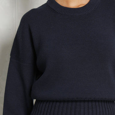 Loewe Blue Ribbed Sweater