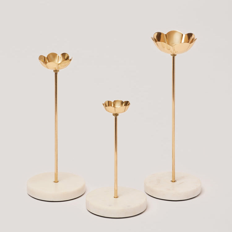 gold candle stand by fleck at le mill