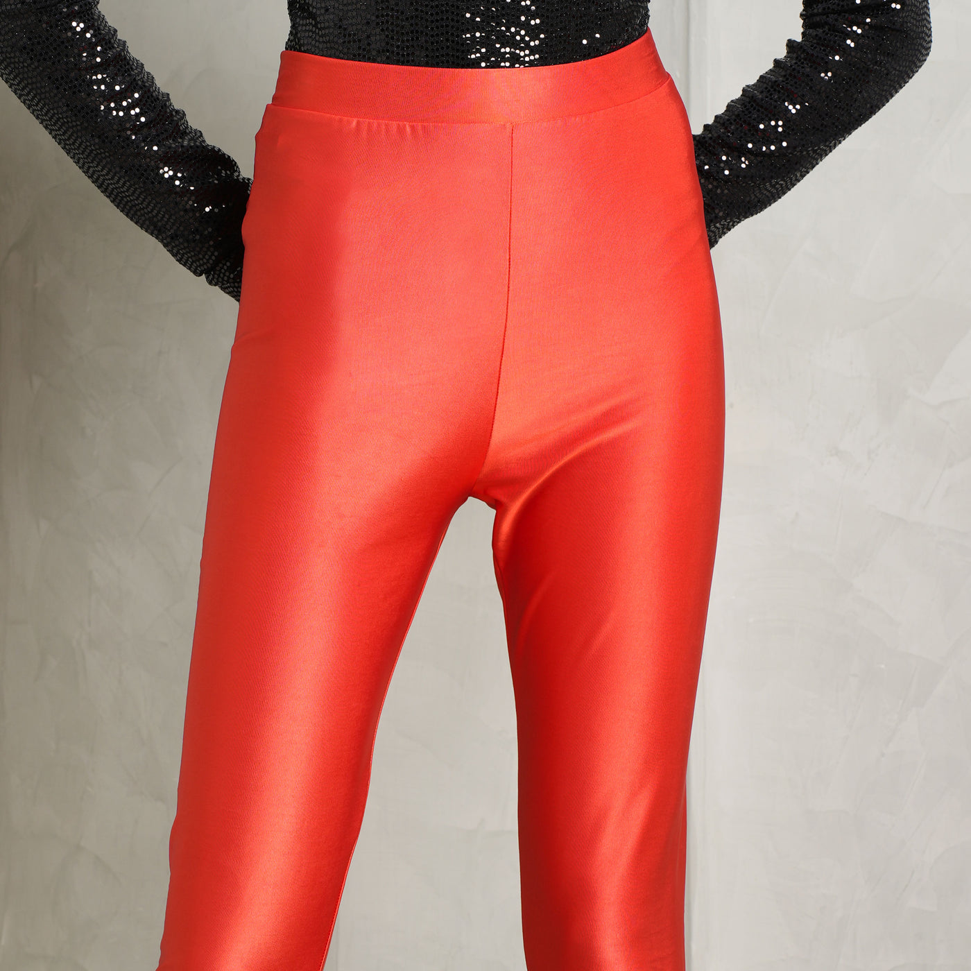 ALEXANDRE VAUTHIER magma red high waist leggings