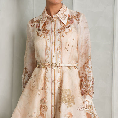 map print zimmermann mini dresses