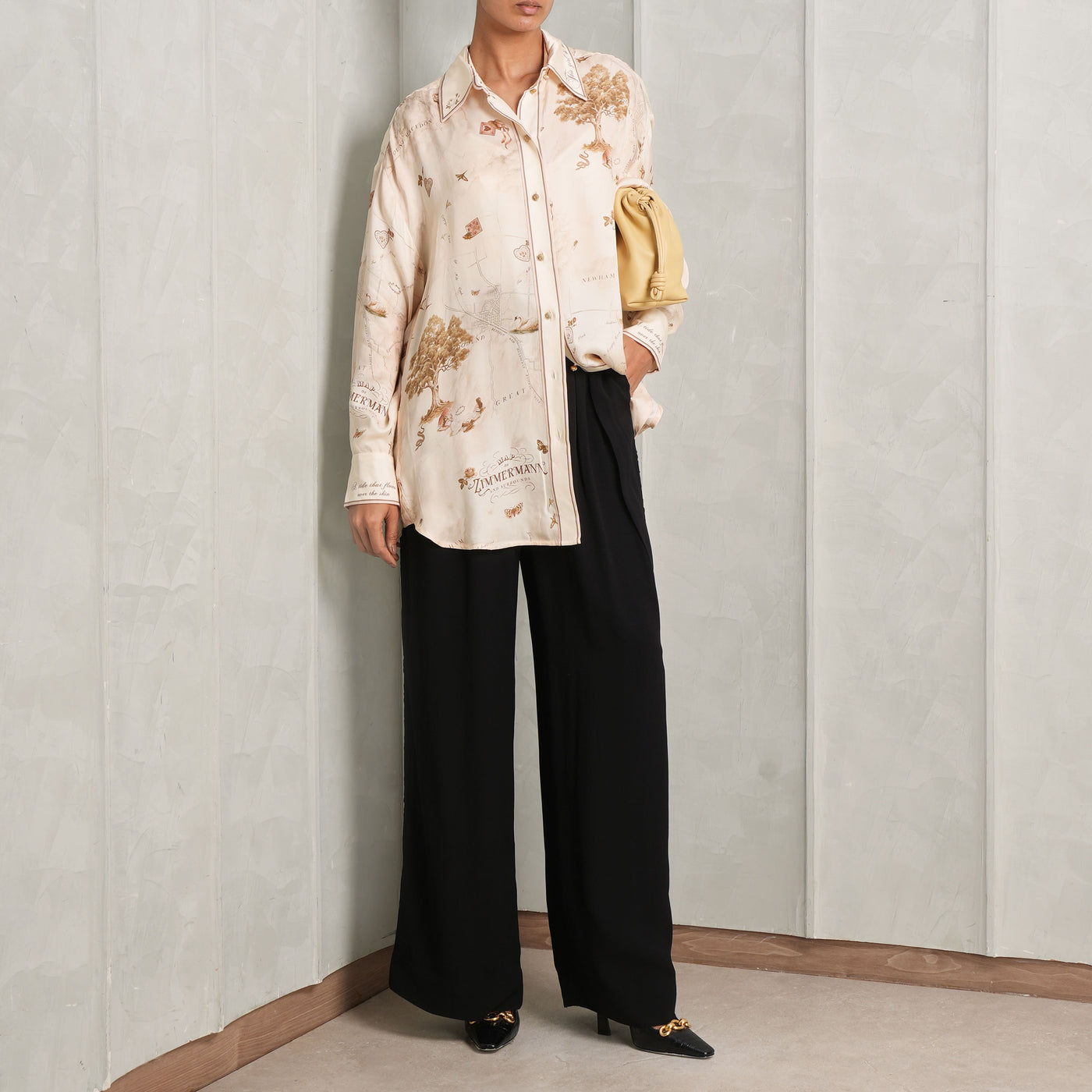 printed floral shirt