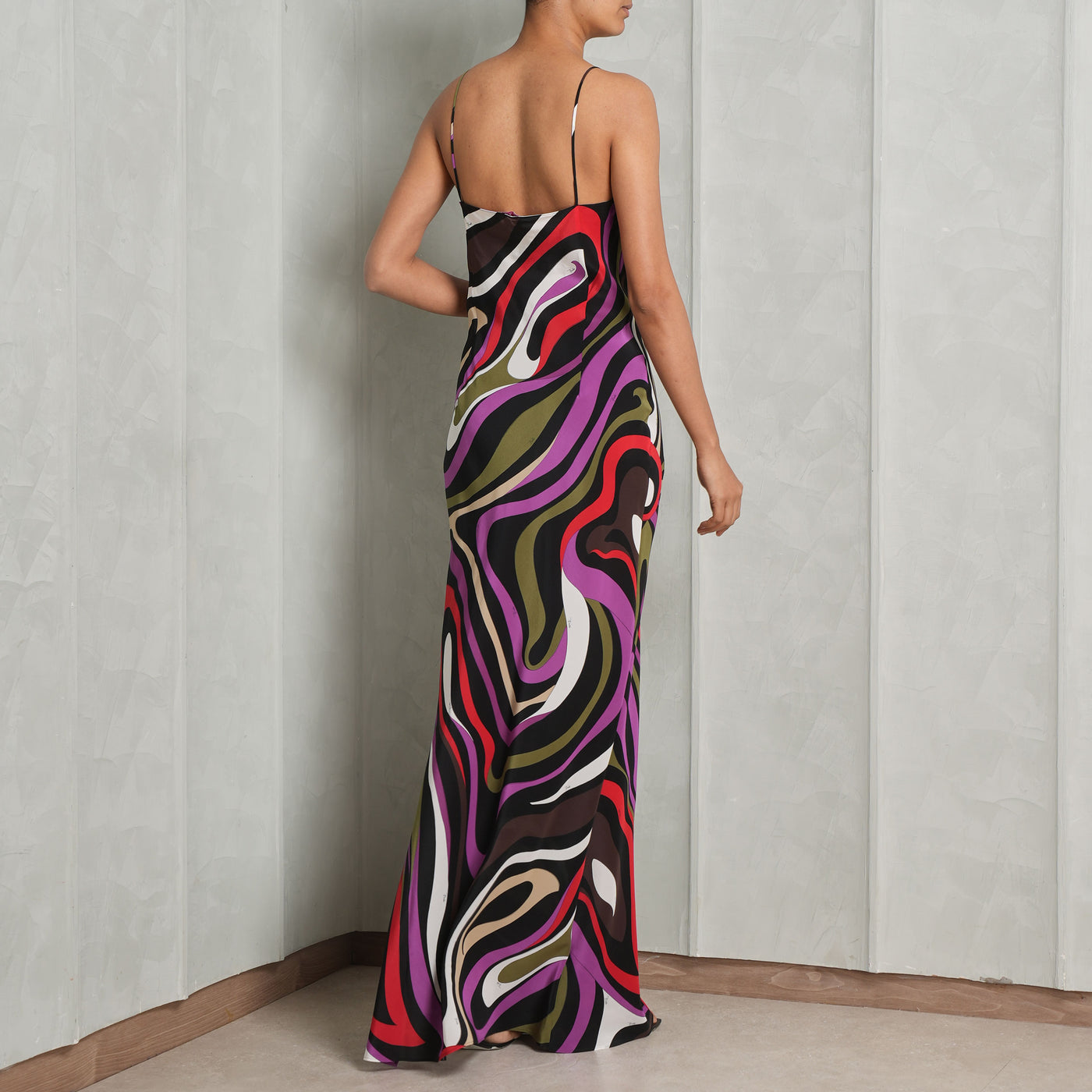 PUCCI V-Neck Printed Maxi Dress