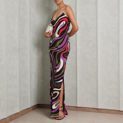 PUCCI Multicolor Printed Maxi Dress