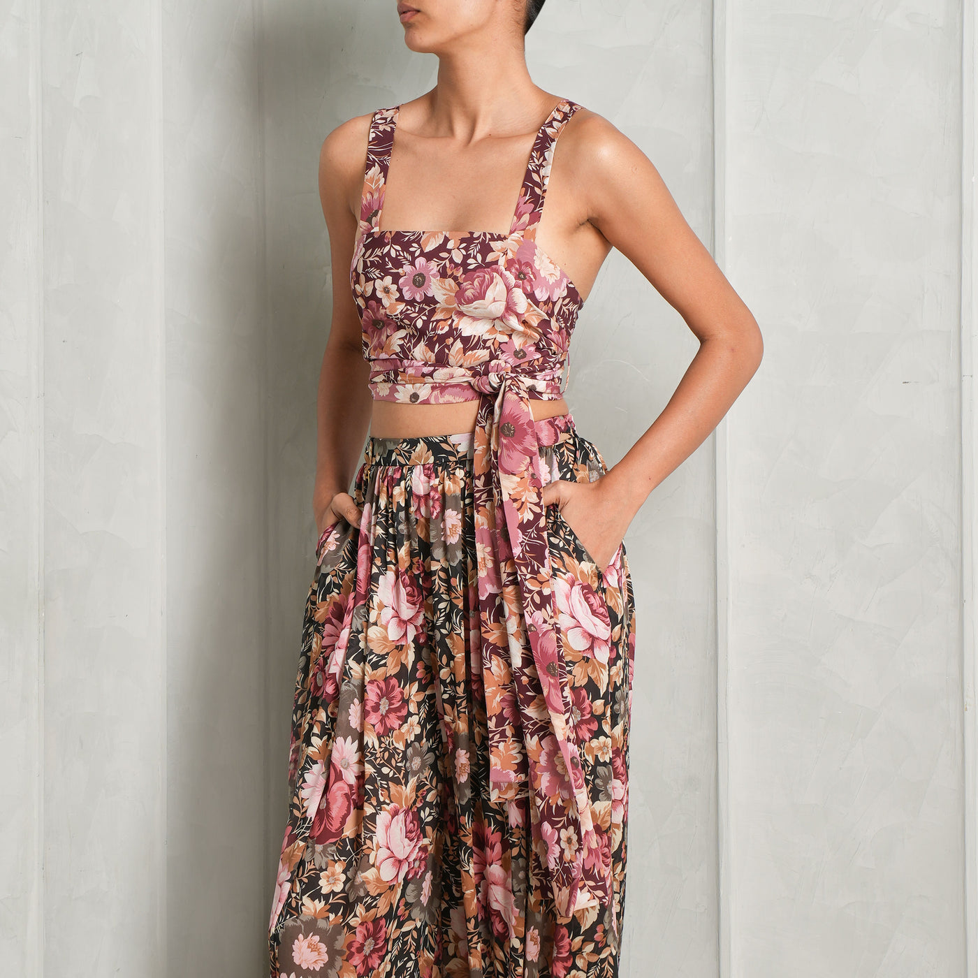 chloe le mill tank tops multicolor floral