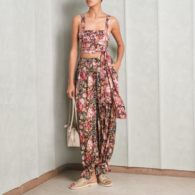 maroon tie up tank top