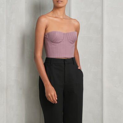 Pinstripe Crop Top